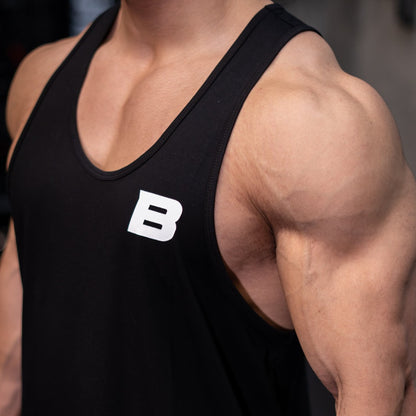 Men's Black T-Back Tank