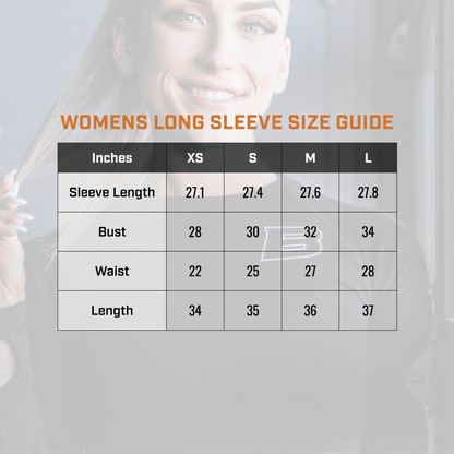 Women's Black Long Sleeve Crop